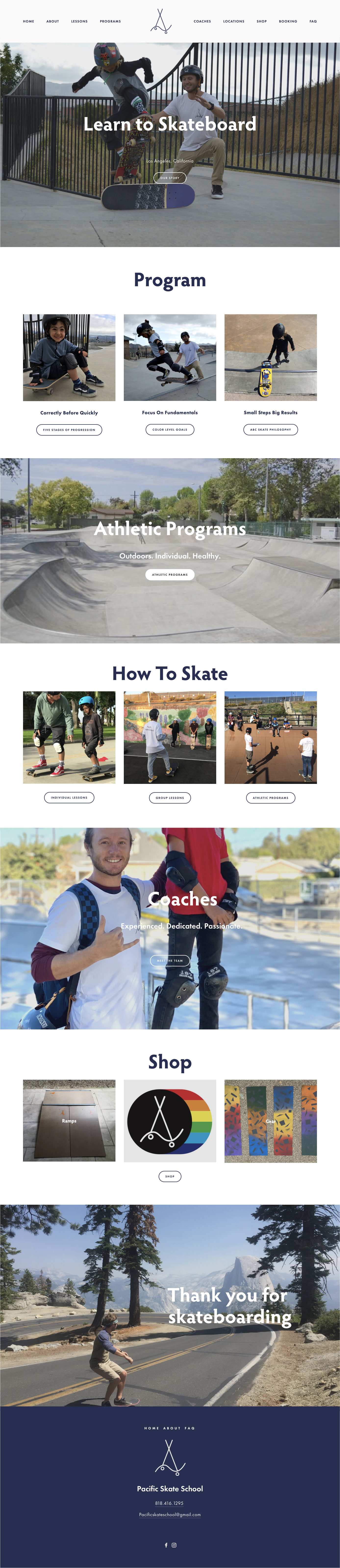 Pacific Skate School Home Page